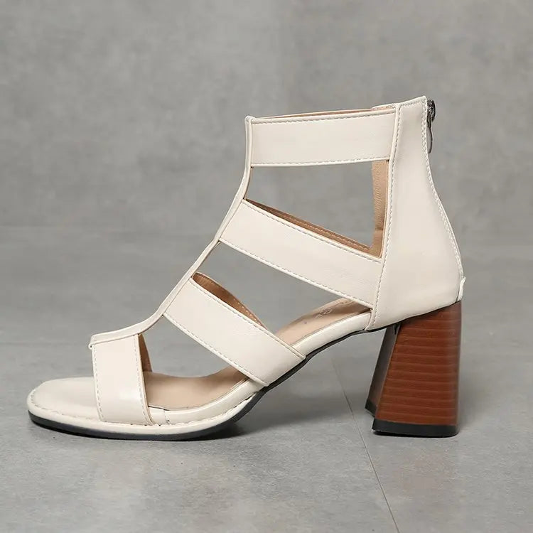 DRES237 KADIN TOPUKLU SANDALET